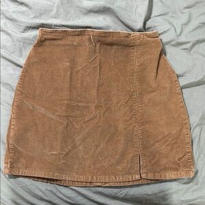 Classic Tan Corduroy Skirt